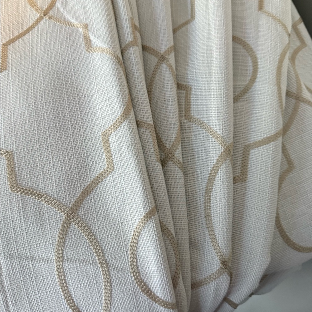 2 panel gromet panels curtains - 52 x 84 black out material.